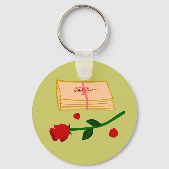 Chaveiro Cartas de Amor Românticas (Frente)