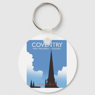 Chaveiro Cartaz de viagem de trem de Coventry West Midlands