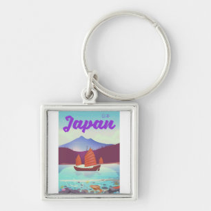 Chaveiro cartaz de viagem paisagem japão