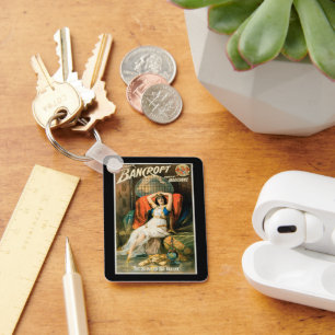 Chaveiro Cartaz Mágico Antigo, Mágico Frederick Bancroft