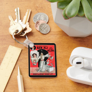 Chaveiro Cartaz Mágico Antigo, o Grande Original Ben Ali