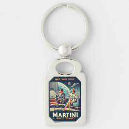 Chaveiro Cartazes de Viagens Espaciais Martini Novos, Nova