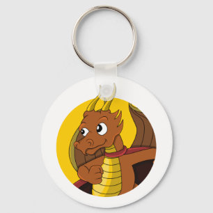 Chaveiro Cartografia do dragão laranja