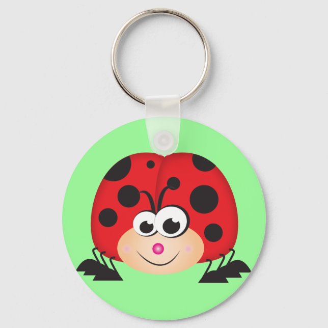 Chaveiro Cartoon Bonito Ladybug (Frente)