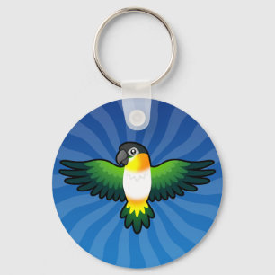 Chaveiro Cartoon Caique / Lovebird / Pionus / Parrot