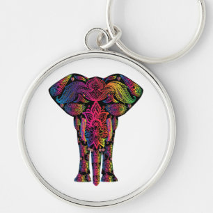 Chaveiro Cartoon colorido de elefante