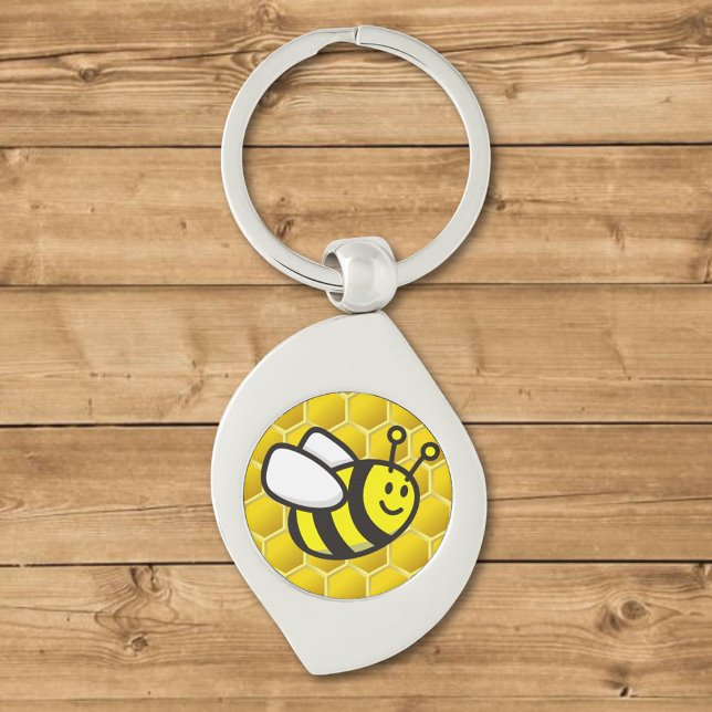 Chaveiro Cartoon de Honeybee (Criador carregado)