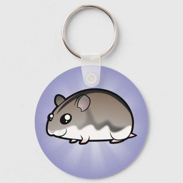 Chaveiro Cartoon Dwarf Hamster (Frente)