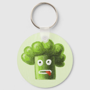 Chaveiro Cartoon Engraçado Broccoli É Comida Saudável