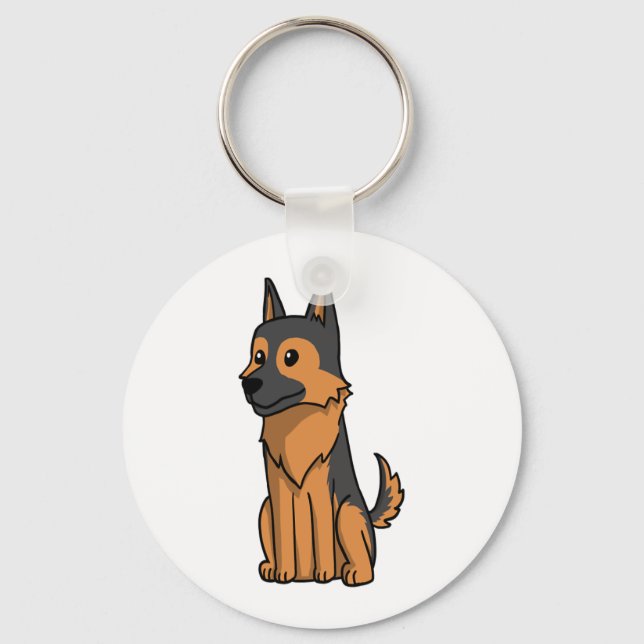 Chaveiro Cartoon german shepherd (Frente)