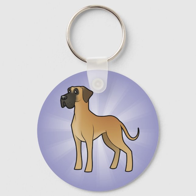Chaveiro Cartoon Great Dane (Frente)