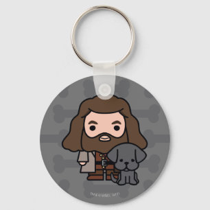 Chaveiro Cartoon Hagrid e Fang Character Art