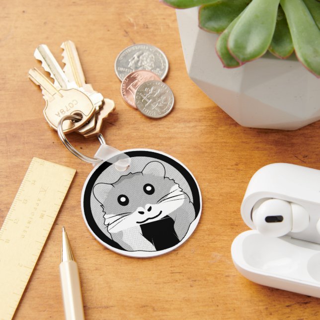 Chaveiro Cartoon Hamster Scarfeed Joy (Mesa)