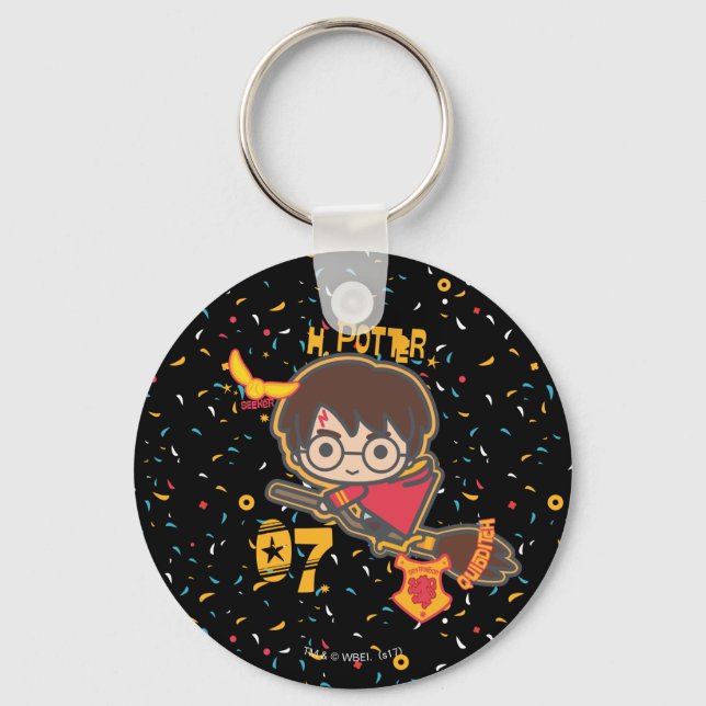 Chaveiro Cartoon Harry Potter Quidditch Seeker (Frente)