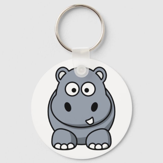 Chaveiro Cartoon Hippo (Frente)