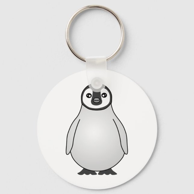 Chaveiro Cartoon Pinguim, Imperador de Bebê (Frente)