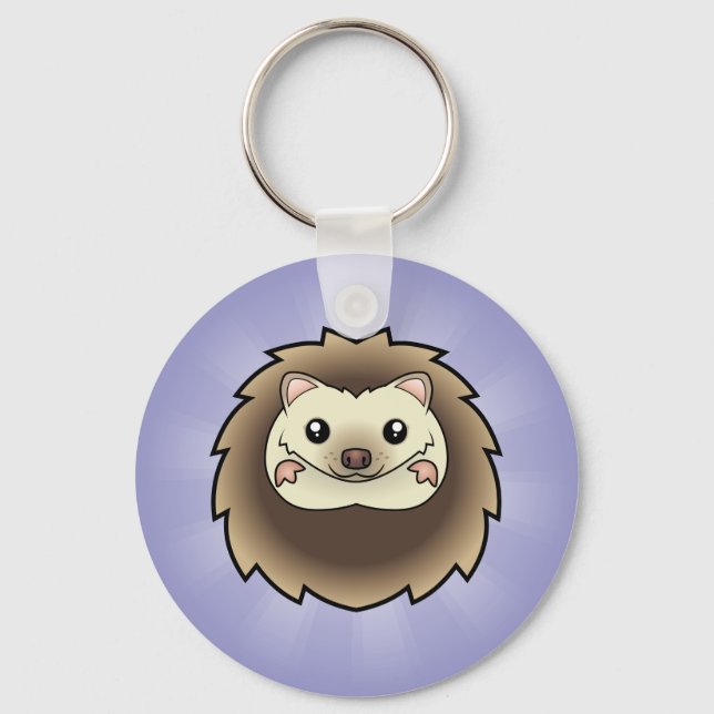 Chaveiro Cartoon Pygmy Hedgehog (Frente)