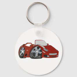 Chaveiro Cartoon Red Car Art