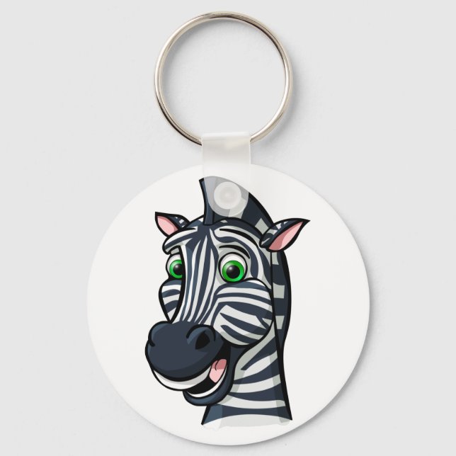 Chaveiro Cartoon Zebra (Frente)