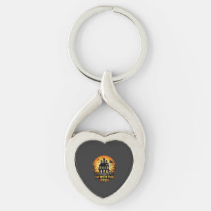 Chaveiro Casa Assombrada da Bruxa Abóboras Lua Cheia