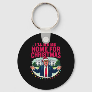 Chaveiro Casa Branca pai Estarei Em Casa Para Christma
