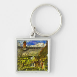 Chaveiro Casa com Telhado de Palha Van Gogh