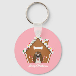 Chaveiro Casa de Cachorro Feliz de Natal