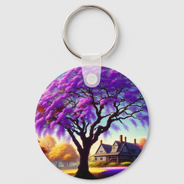 Chaveiro Casa de Fazenda da Árvore Jacaranda, Keyring (Frente)