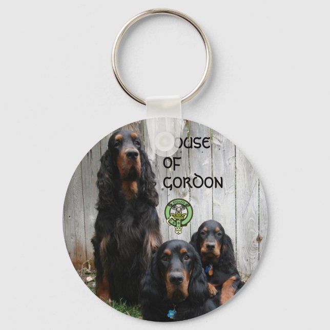 Chaveiro CASA DE GORDON, Pingente Setter Gordon (Frente)