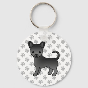 Chaveiro Casaco Chihuahua Cartoon Negra