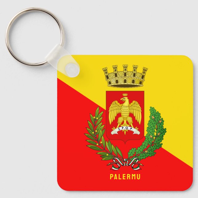 Chaveiro Casaco de armas/bandeira de Palermo (cidade), Sicí (Frente)