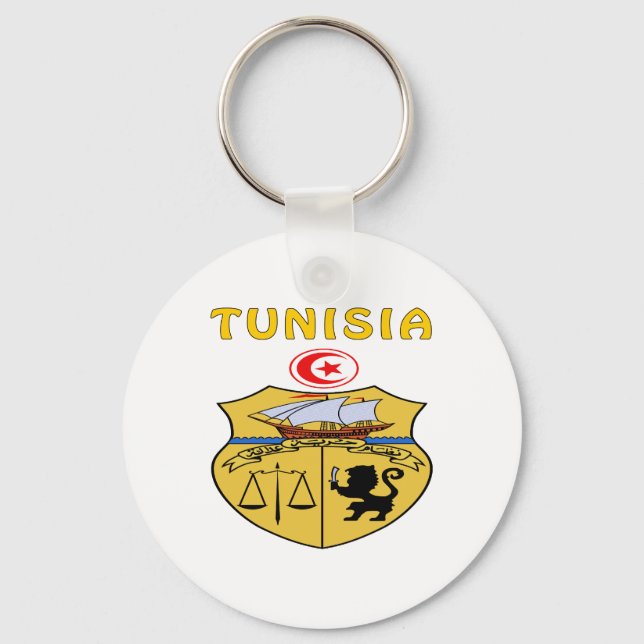 Chaveiro Casaco De Armas Da Tunísia (Frente)