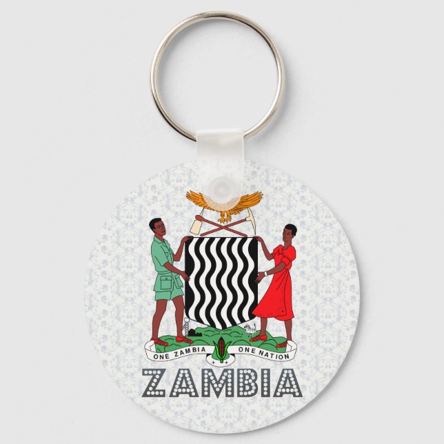 Chaveiro Casaco de Armas da Zâmbia (Frente)