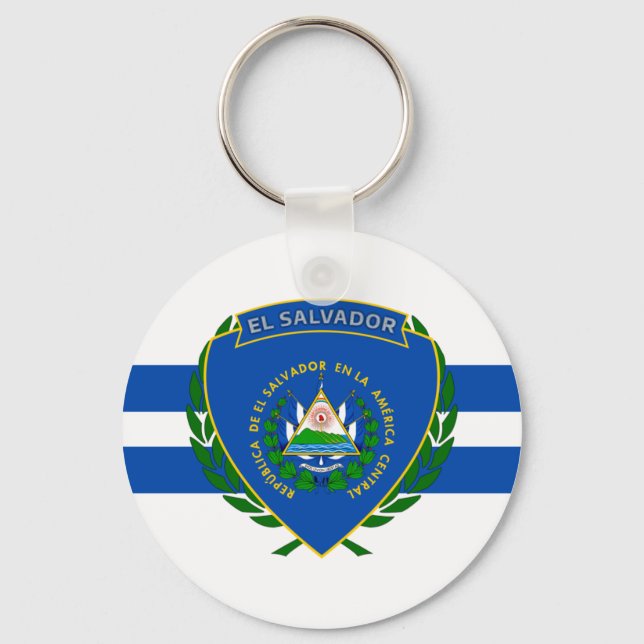 Chaveiro Casaco de armas de El Salvador (Frente)