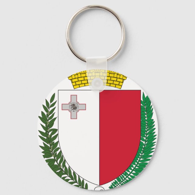 Chaveiro Casaco de armas de Malta (Frente)