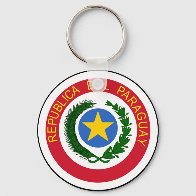 Chaveiro Casaco De Armas Do Paraguai (Frente)