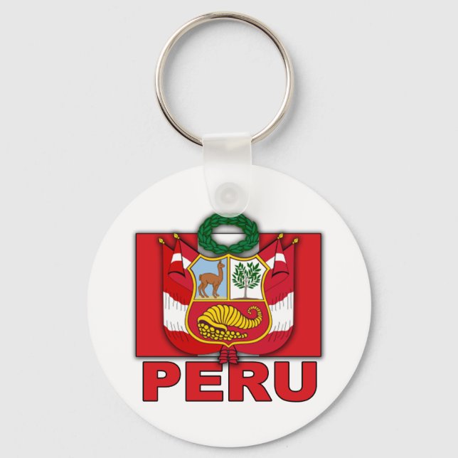 Chaveiro Casaco de armas do Peru (Frente)