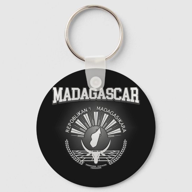 Chaveiro Casaco de Armas Madagáscar (Frente)