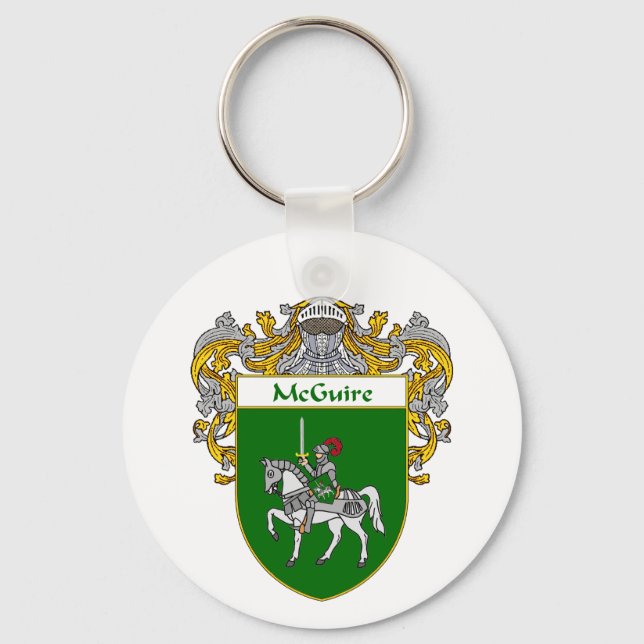 Chaveiro Casaco de Armas McGuire (Mantled) (Frente)