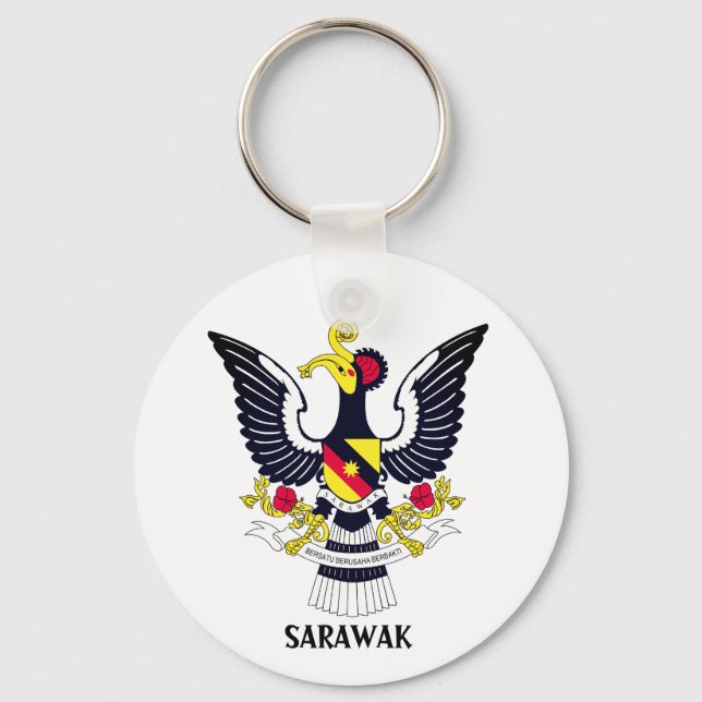 Chaveiro Casaco de Armas Sarawak - MALÁSIA (Frente)