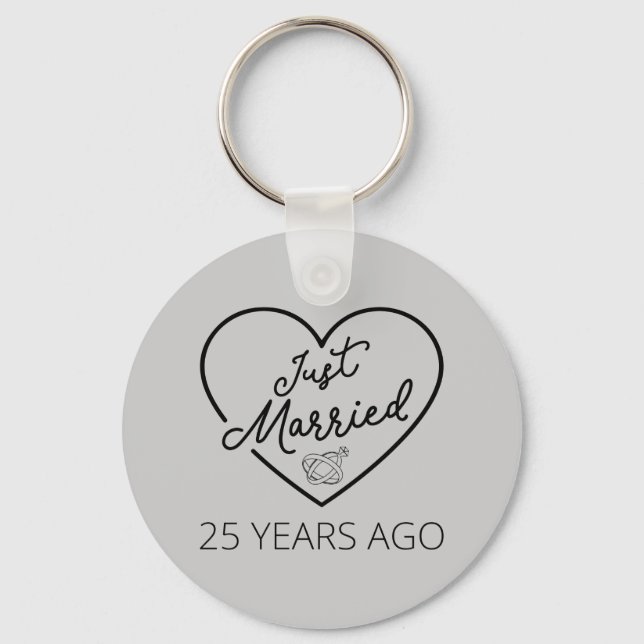 Chaveiro Casados há 25 Anos III (Frente)