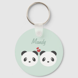 Chaveiro Casal da panda