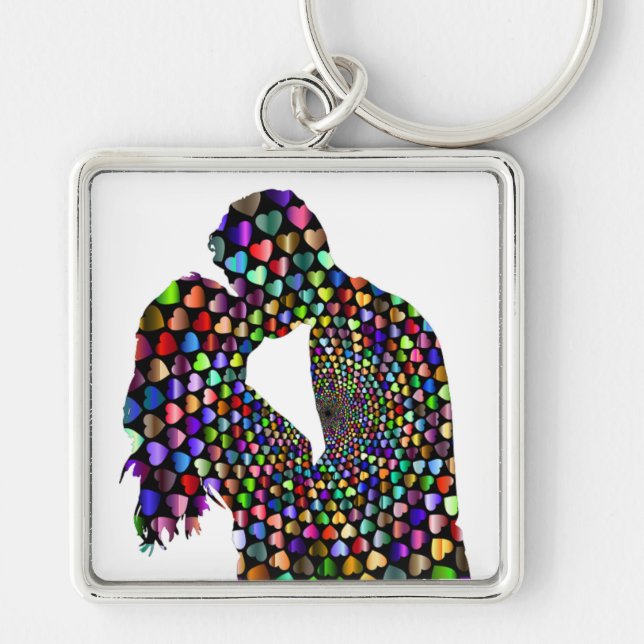 Chaveiro Casal DE BEIJO (Frente)