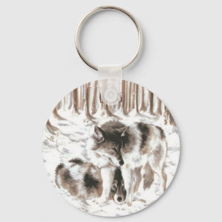 Chaveiro CASAL do Lobo do AMOR