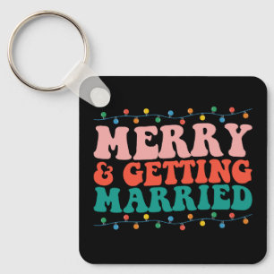 Chaveiro Casal Feliz e Prestes a se Casar Natal Groovy