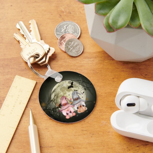 Chaveiro Casal Gnomo de Halloween (Mesa)