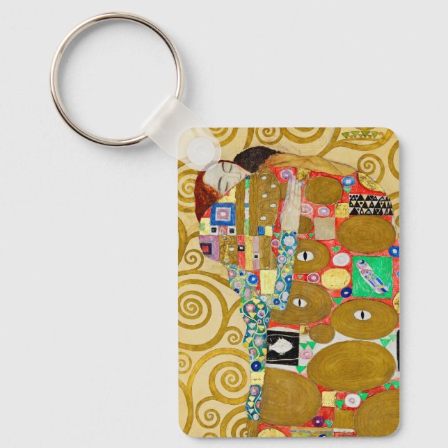 Chaveiro Casal Gustav Klimt Fulfillment Nouveau (Frente)