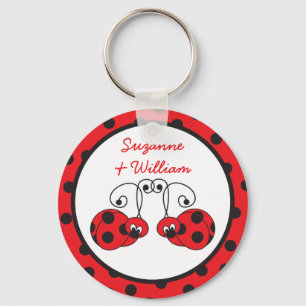Chaveiro Casal Ladybug