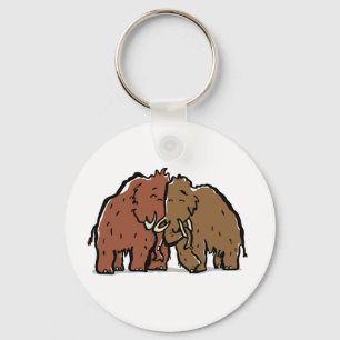 Chaveiro casal mamute