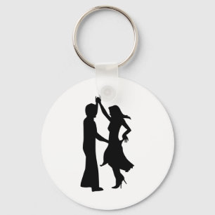 Chaveiro Casal padrão da dança